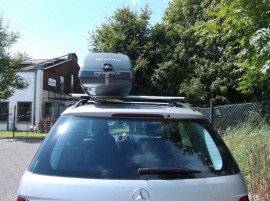  Mercedes Slb  Grau Dachboxen SUV 