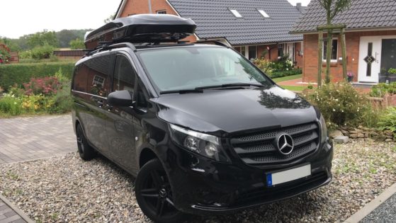 Mercedes Vito  Kundenbilder Jumbo XL  – größte Dachbox nur von Mobila mit 1500L Volumen