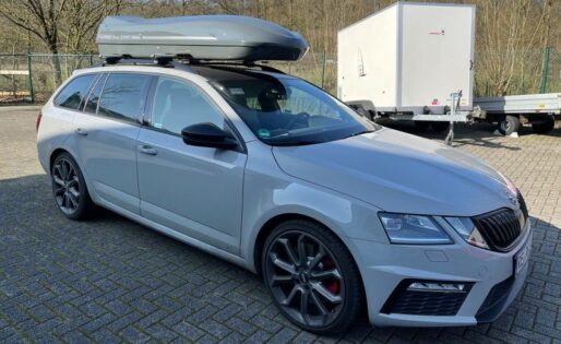 Beluga XXL Grau Kundenbilder MALIBU Dachbox mit Surfbretthalter