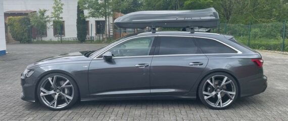 Beluga XXL Grau Kundenbilder MALIBU Dachbox mit Surfbretthalter